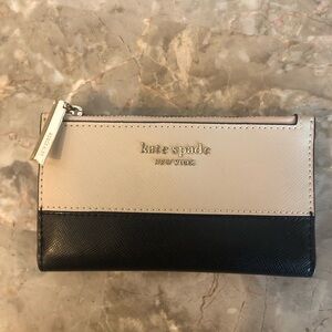 Kate Spade Two-Tone Black and Cream Wallet